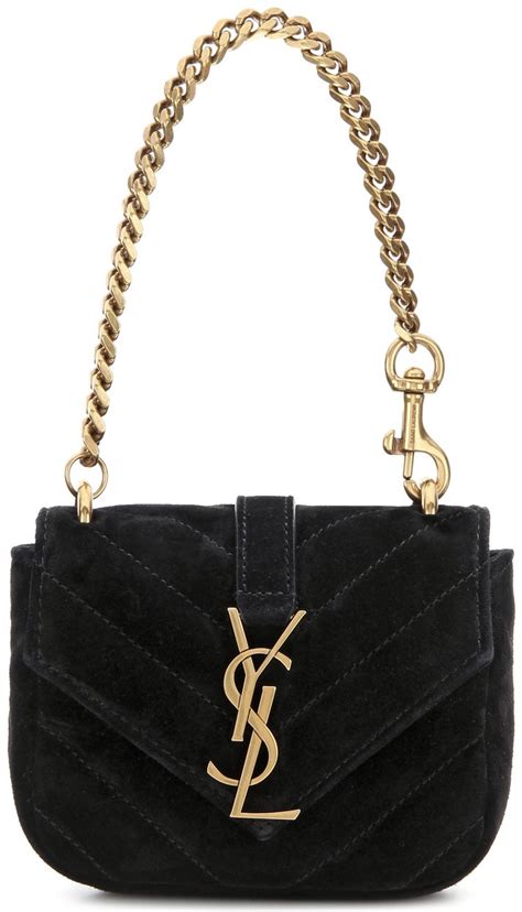 Yves Saint Laurent Calf College Chain Wallet 